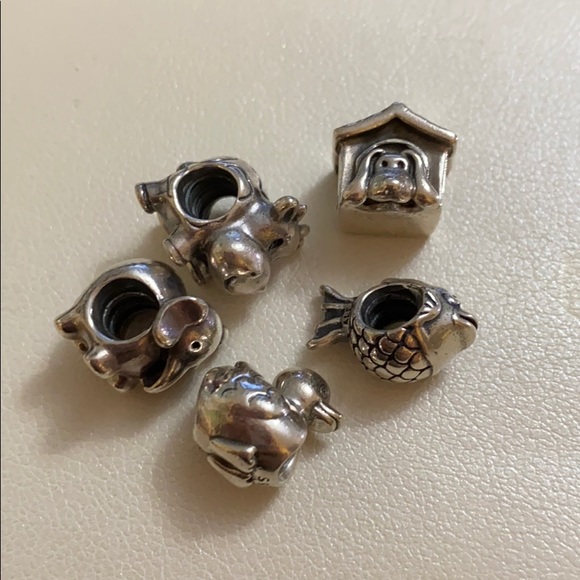 Bundle of five Pandora Charms - Picture 3 of 3